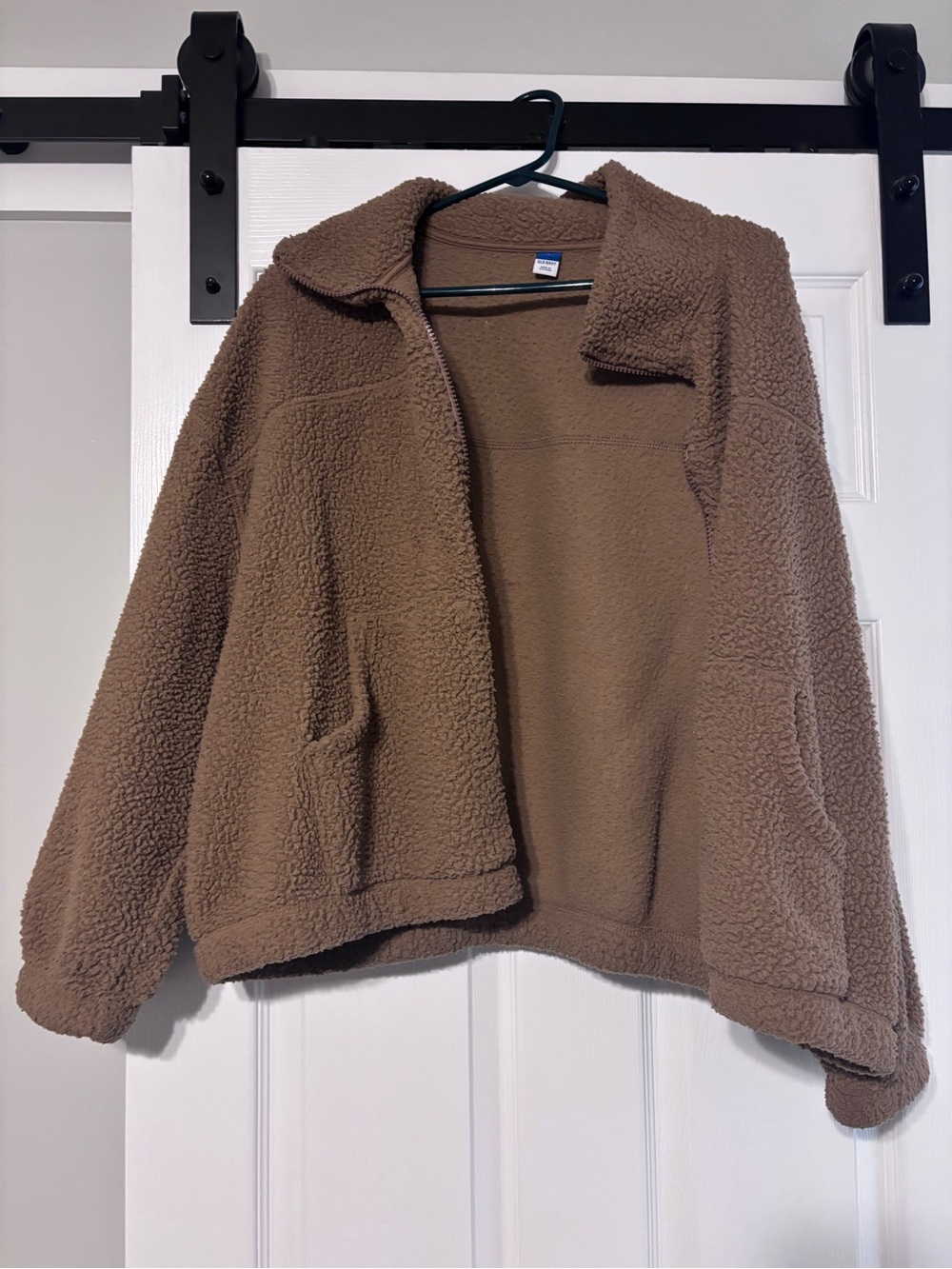 Old Navy Brown Teddy Sherpa Jacket for Women